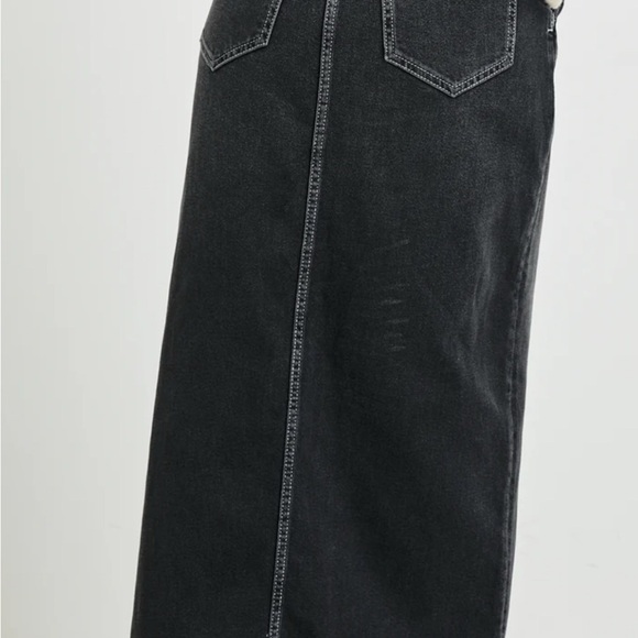 Rails Black Manhattan Eclipse Denim Maxi Skirt NWT ($218) - Picture 5 of 10